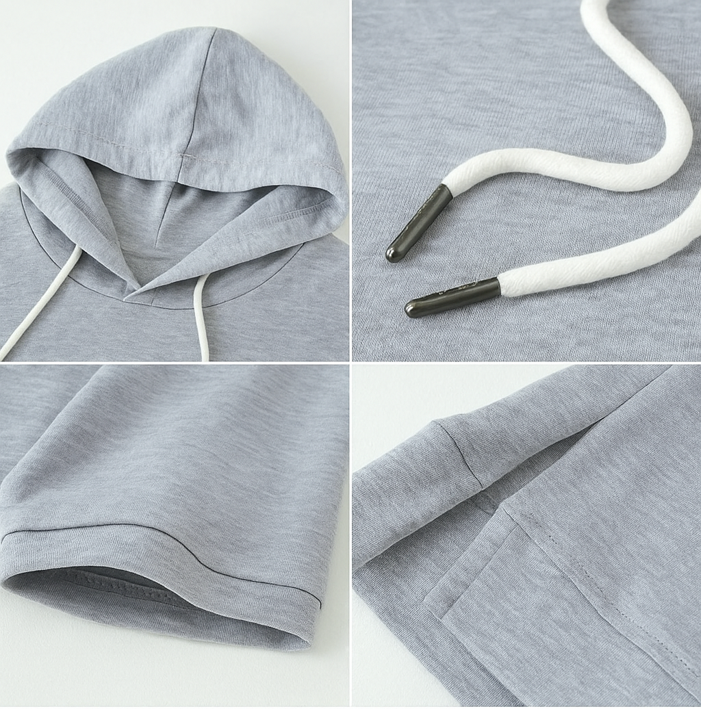 Kurzarm Hoodie mit modernem Schnitt für Damen | Elinora