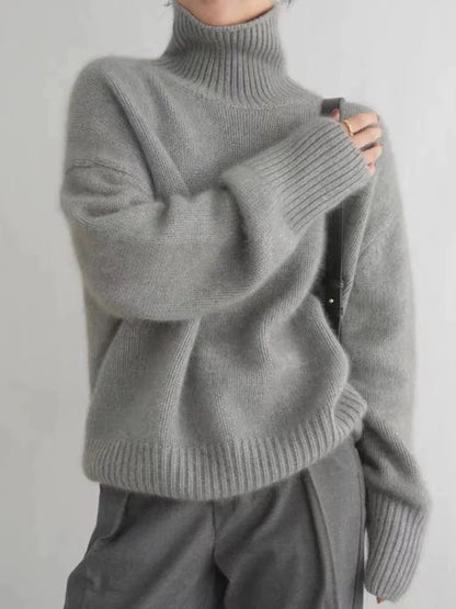 Moderner Premium Pullover mit Stehkragen für Damen | Isabella -3