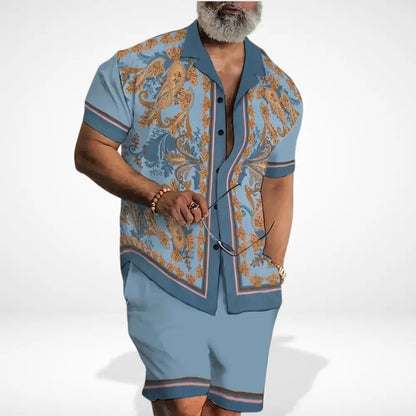 Bequemes Premium Set mit Print für Herren | Benson -1