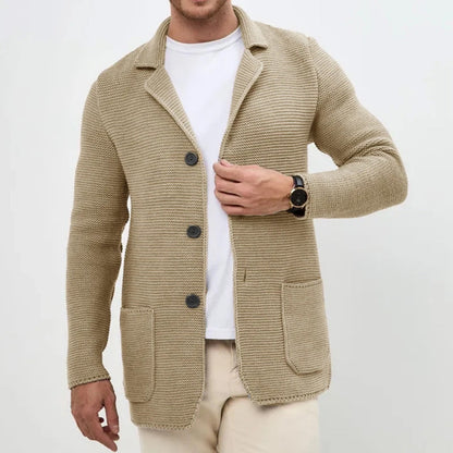 Klassischer Cardigan mit Knopfleiste für Herren | Ardelio