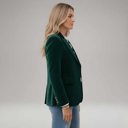 Elegant one-button blazer for women | Valerios
