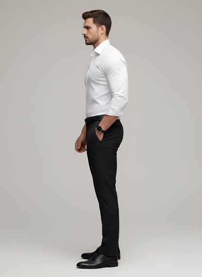 Wrinkle-free slim-fit button-up shirt for men | Adrian