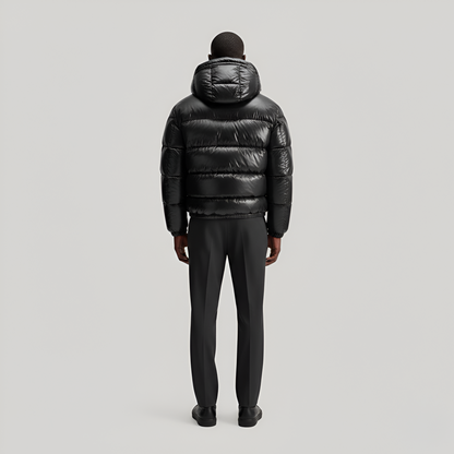 Padded hooded jacket for men | Valerios
