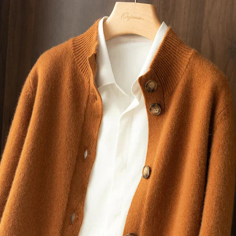 Elegante Strickjacke Knopfleiste für Frauen | Valentina -7