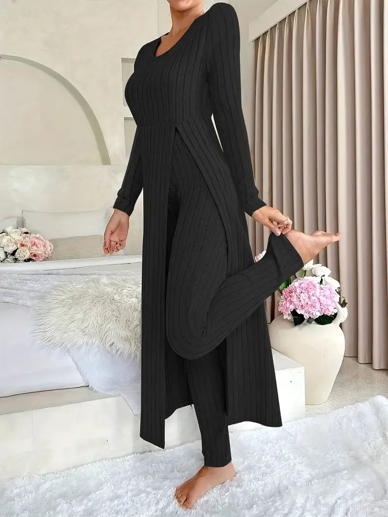 Klassisches Feines Set mit taillierter Passform für Damen | Estefanía -4
