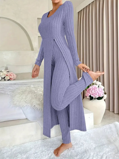 Klassisches Feines Set mit taillierter Passform für Damen | Estefanía -8