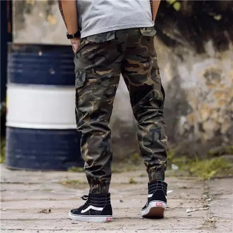 Bequeme Raffinierte Cargohose mit Print für Herren | Knapp -4