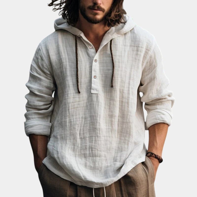 Bequemes Premium Sweatshirt mit Kapuze für Herren | Sudadera Len -3