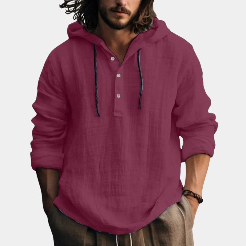 Bequemes Premium Sweatshirt mit Kapuze für Herren | Sudadera Len -11