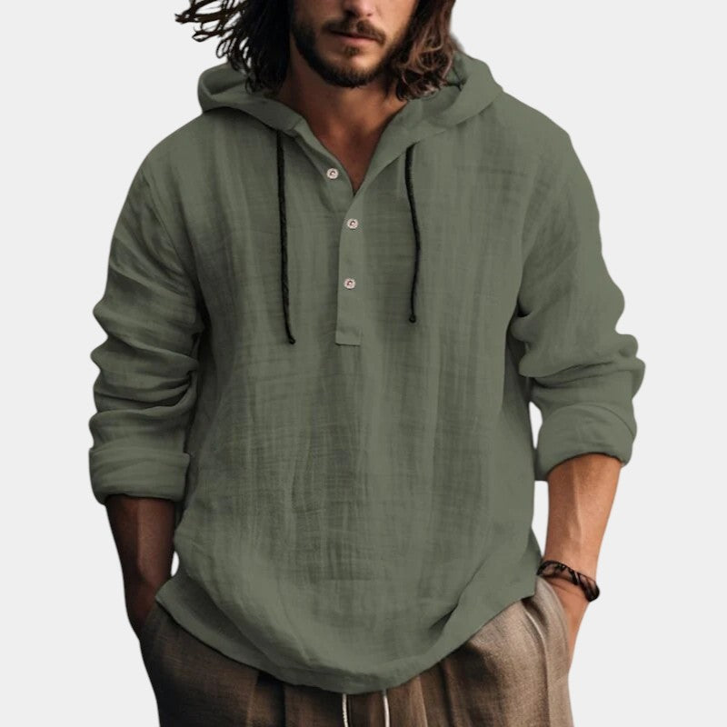 Bequemes Premium Sweatshirt mit Kapuze für Herren | Sudadera Len -10