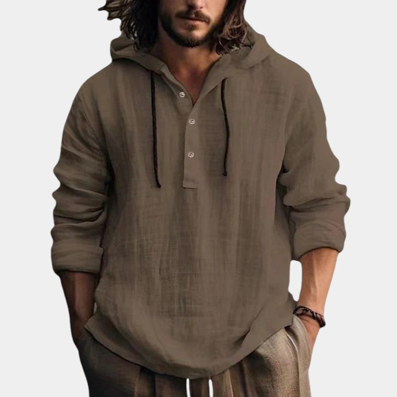 Bequemes Premium Sweatshirt mit Kapuze für Herren | Sudadera Len -4