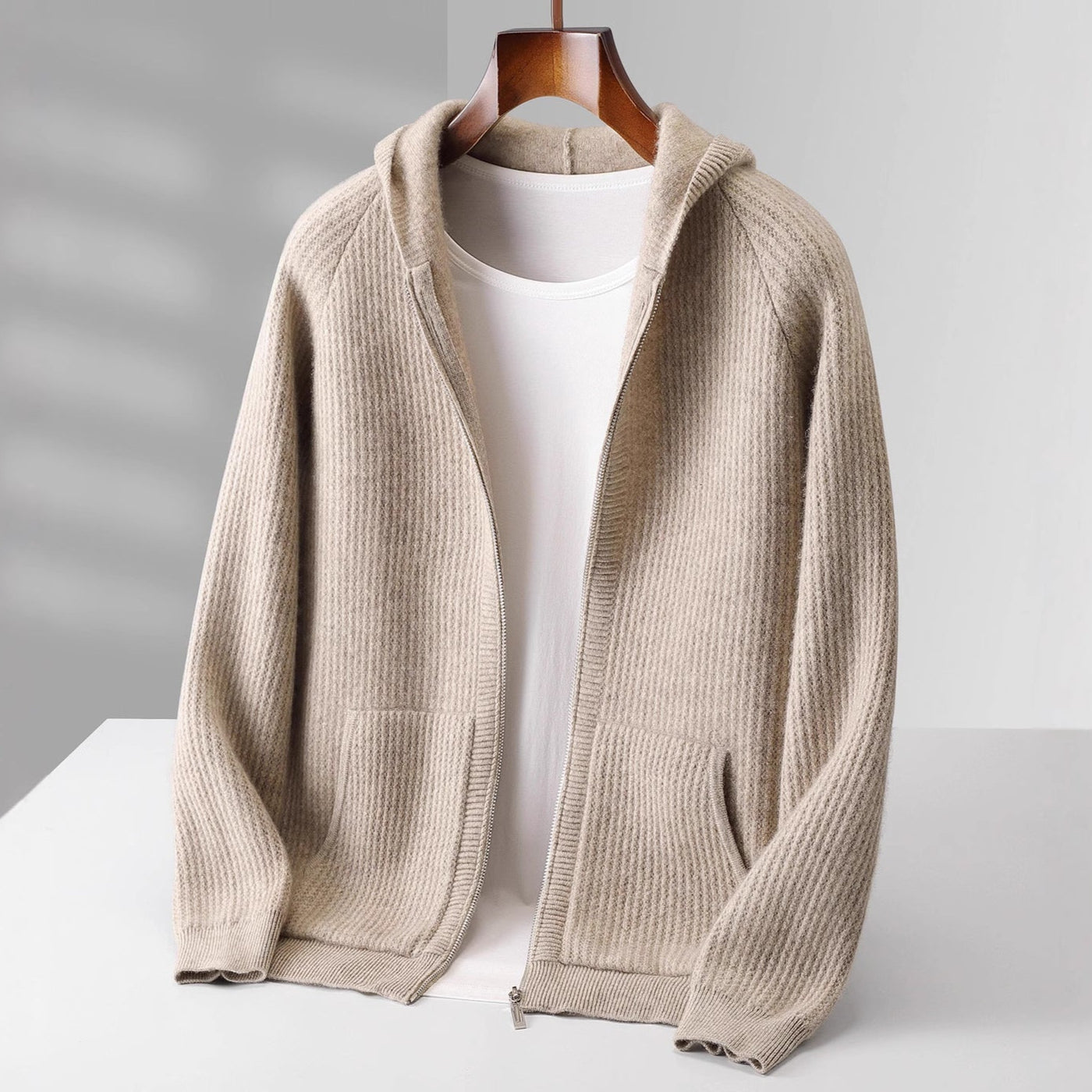 Men's zip-up hooded cardigan | Lorenzo