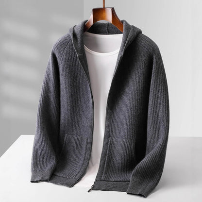 Men's zip-up hooded cardigan | Lorenzo