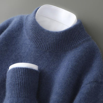 Eleganter Pullover mit Stehkragen für Herren | Arvion