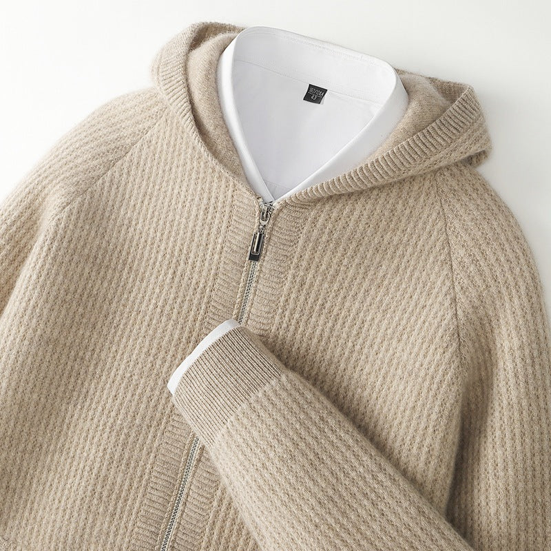 Men's zip-up hooded cardigan | Lorenzo