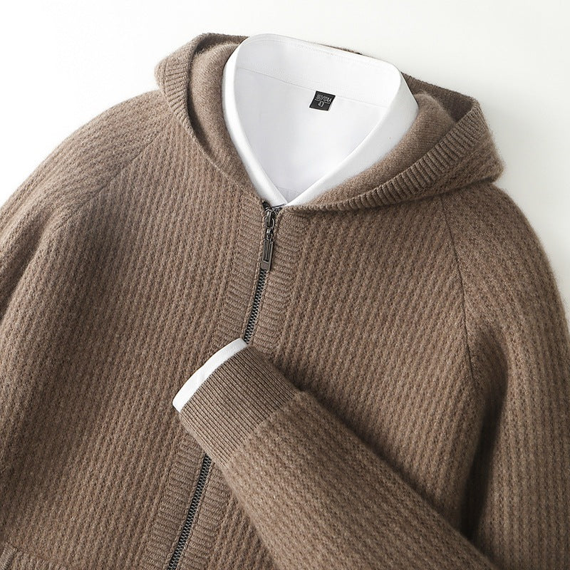 Men's zip-up hooded cardigan | Lorenzo