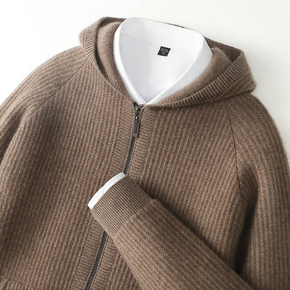 Men's zip-up hooded cardigan | Lorenzo