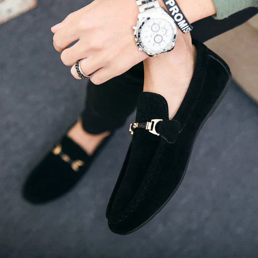 Classic suede formal everyday loafers for men -1