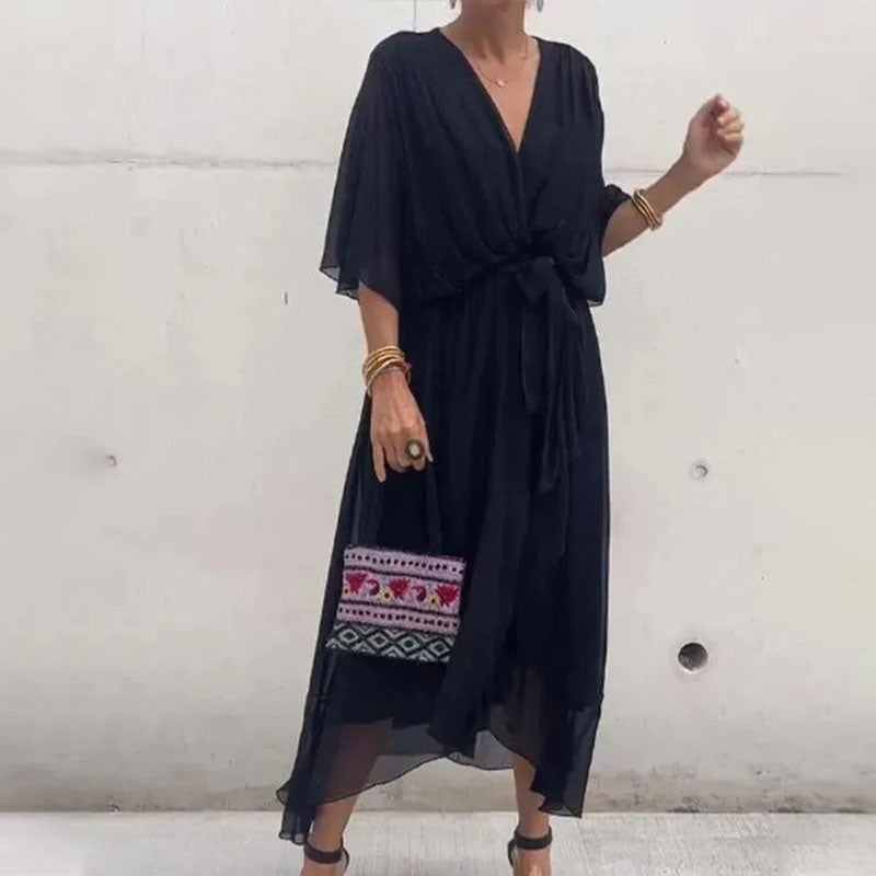 Elegantes Edles Sommerkleid mit Maxi-Länge für Damen | Randy -1