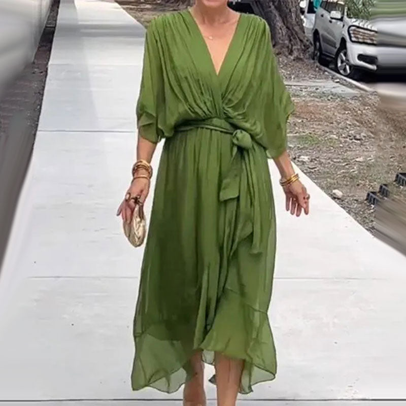 Elegantes Edles Sommerkleid mit Maxi-Länge für Damen | Randy -3