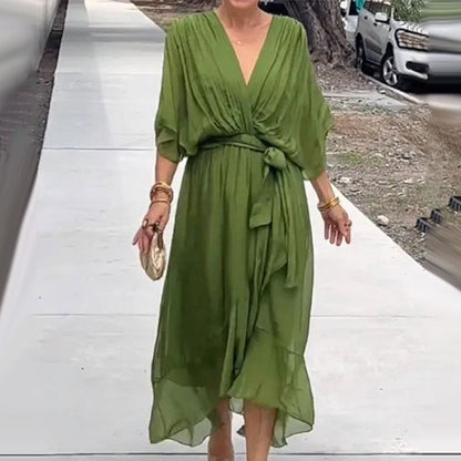 Elegantes Edles Sommerkleid mit Maxi-Länge für Damen | Randy -3