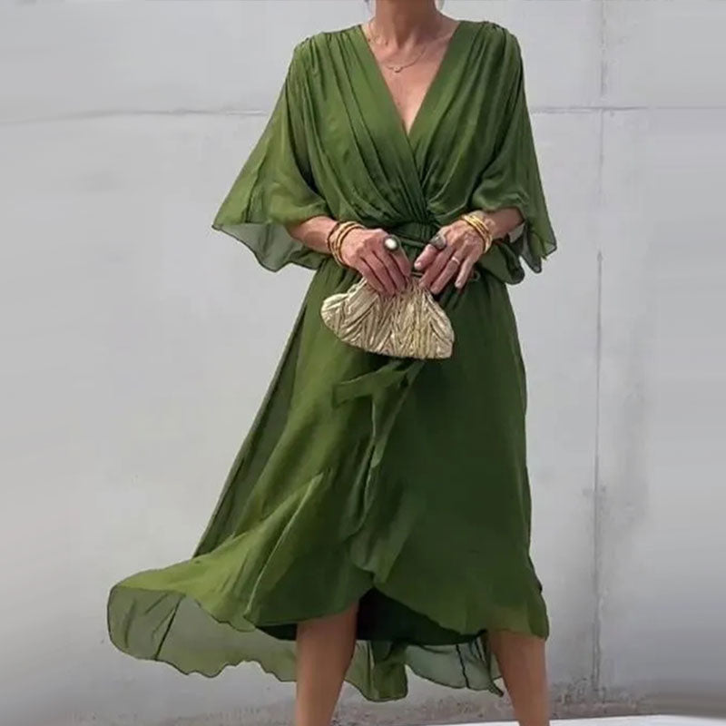 Elegantes Edles Sommerkleid mit Maxi-Länge für Damen | Randy -4