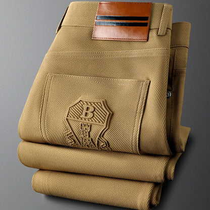 Elegante Stoffhose mit strukturierter Silhouette für Herren | Valmont