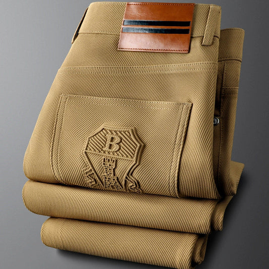 Elegante Stoffhose mit strukturierter Silhouette für Herren | Valmont