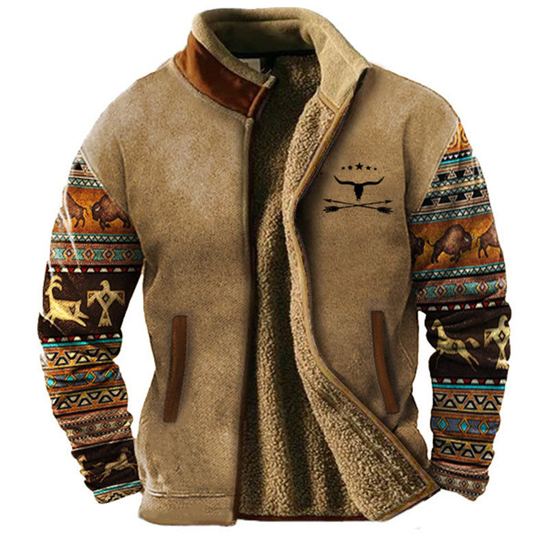 Moderne Edle Jacke mit Print für Herren | Cálida -1