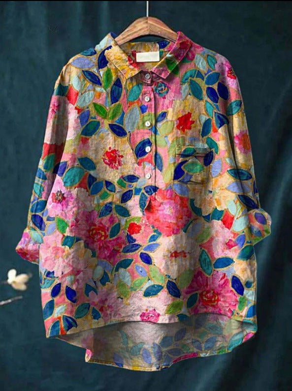 Französische Vintage Bluse für Männer | Liora -3
