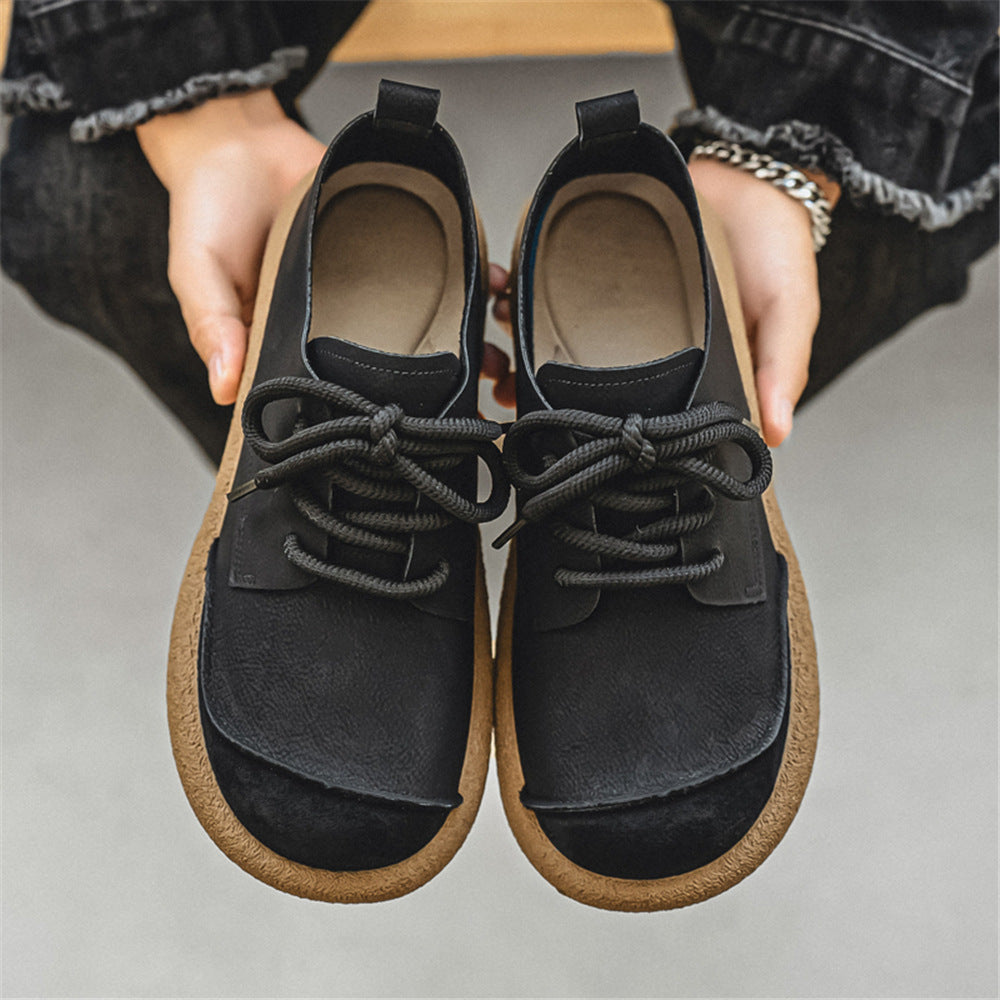 Klassische Hochwertige Barfussschuhe mit Schnürung für Herren | Santiago -14