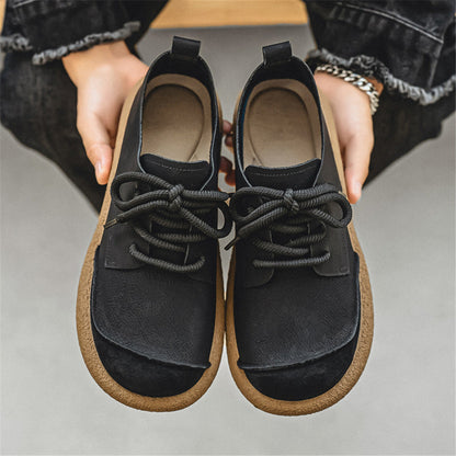 Klassische Hochwertige Barfussschuhe mit Schnürung für Herren | Santiago -14