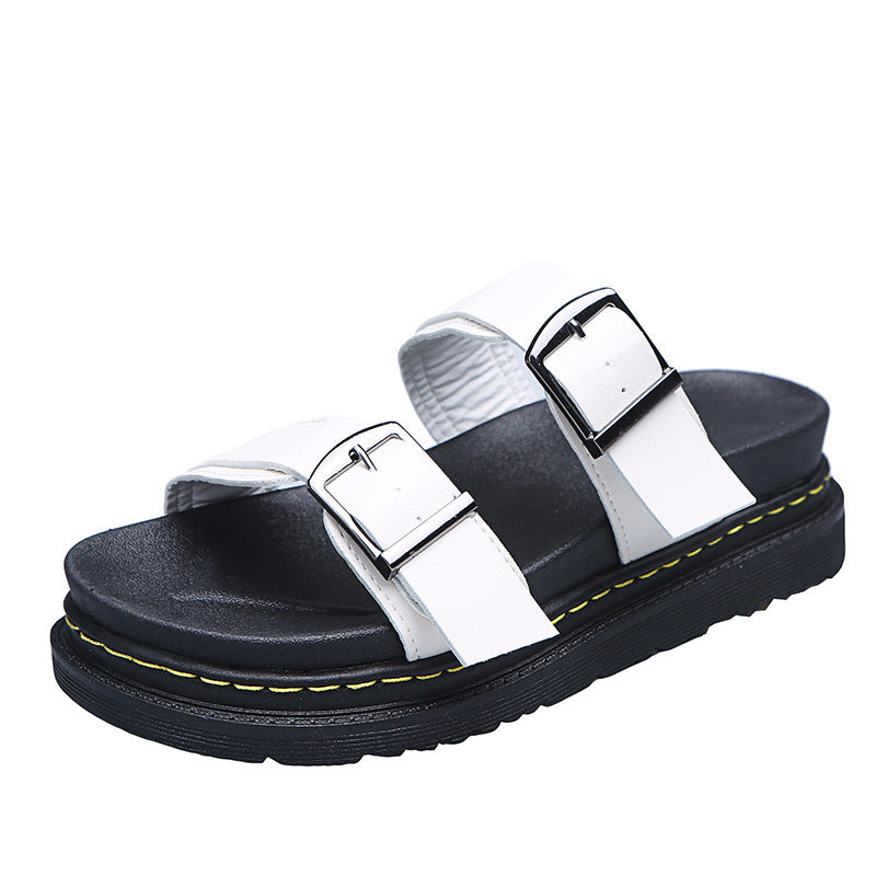 Sommerliche Plateau-Sandalen mit Schnalle für Damen | Eloria