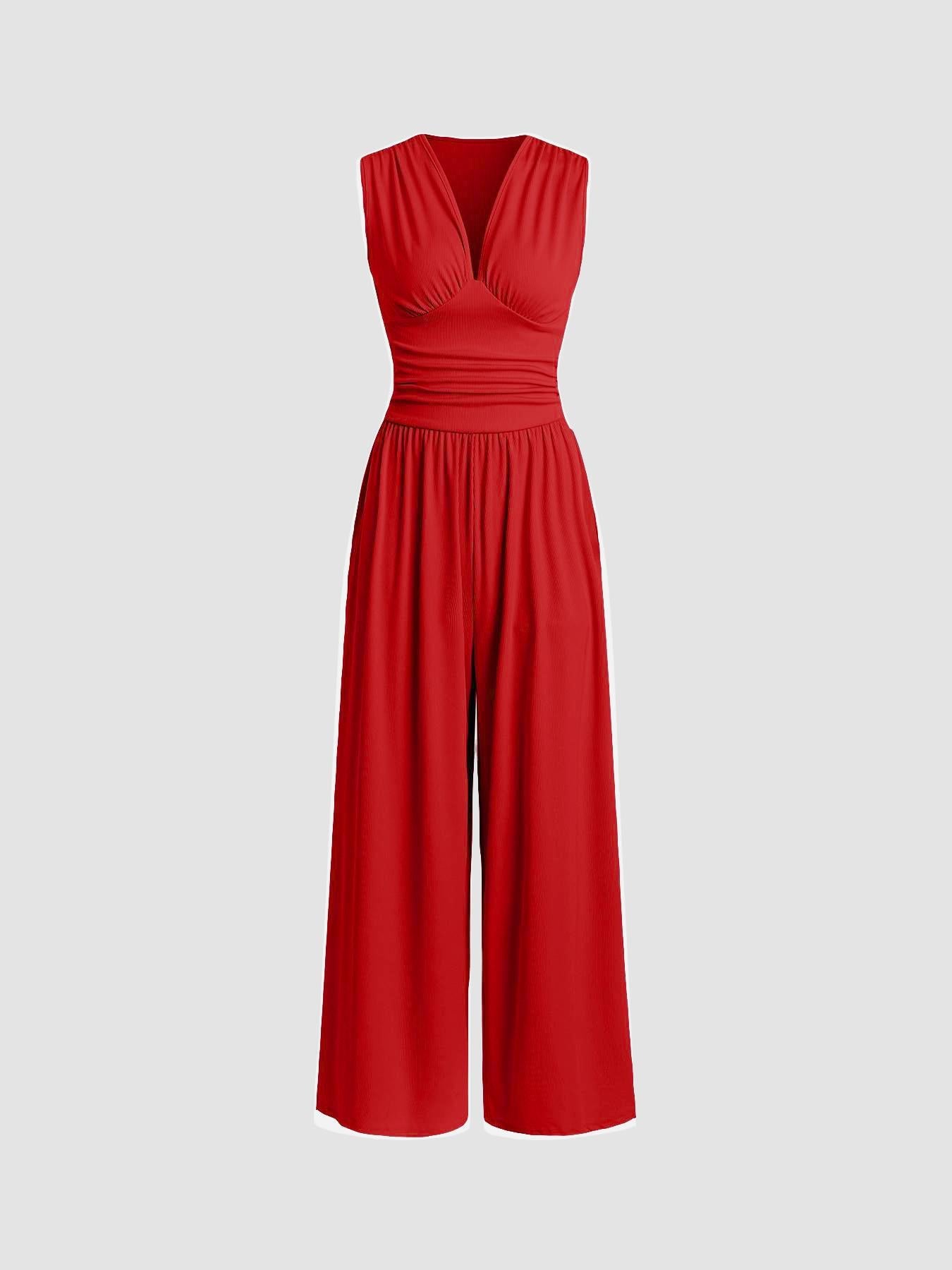 Women's Sleeveless Wide-Leg Jumpsuit | Liora