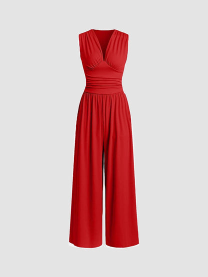 Women's Sleeveless Wide-Leg Jumpsuit | Liora
