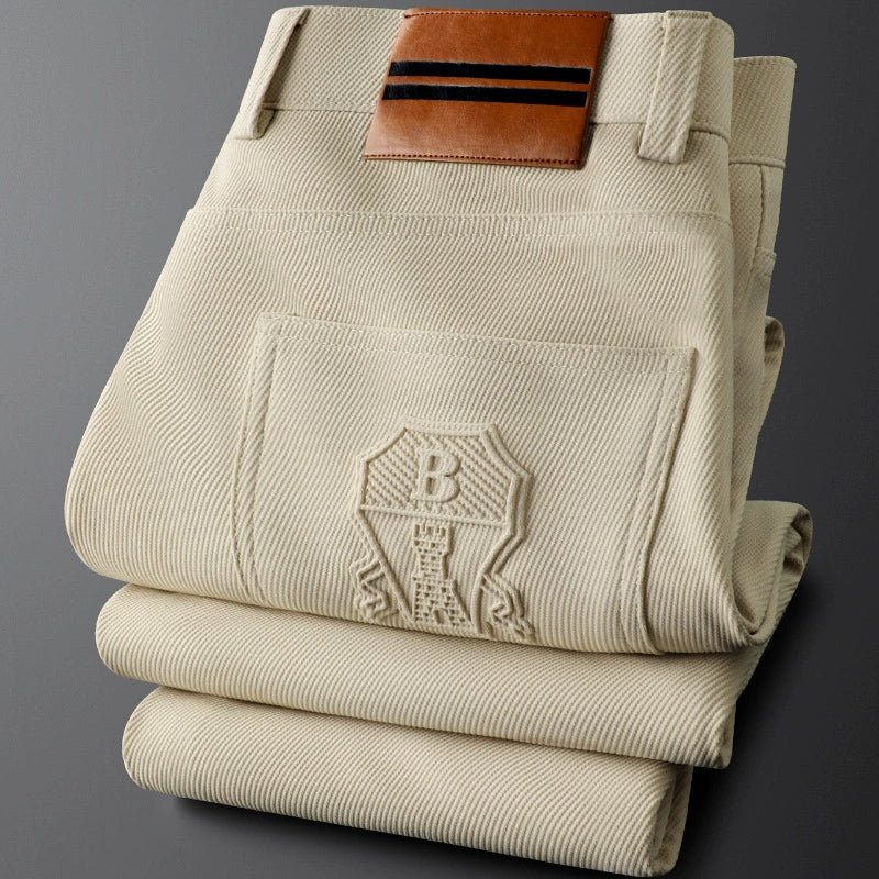 Elegante Stoffhose mit strukturierter Silhouette für Herren | Valmont