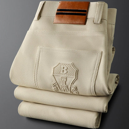 Elegante Stoffhose mit strukturierter Silhouette für Herren | Valmont