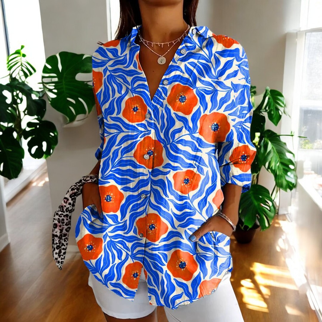 Stylish floral everyday blouse for women | Irelle -5