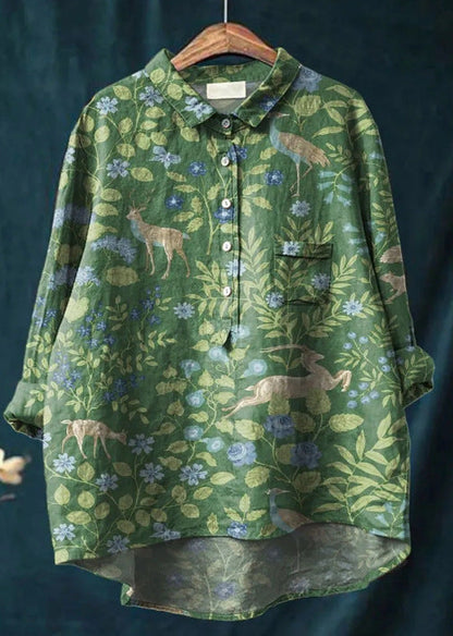 Französische Vintage Bluse für Männer | Liora -10