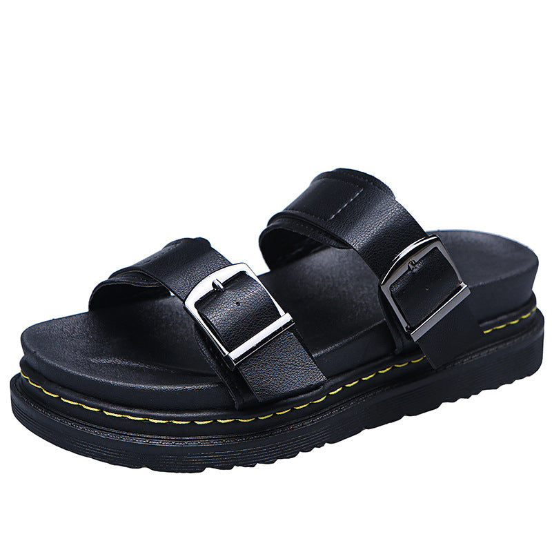 Sommerliche Plateau-Sandalen mit Schnalle für Damen | Eloria