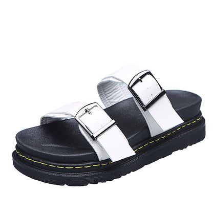 Sommerliche Plateau-Sandalen mit Schnalle für Damen | Eloria