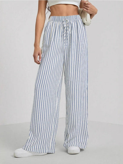 Sommerliche Gestreifte Relaxed-Fit Hose für Damen | Taite