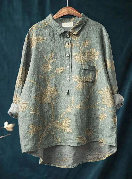 Französische Vintage Bluse für Männer | Liora -9