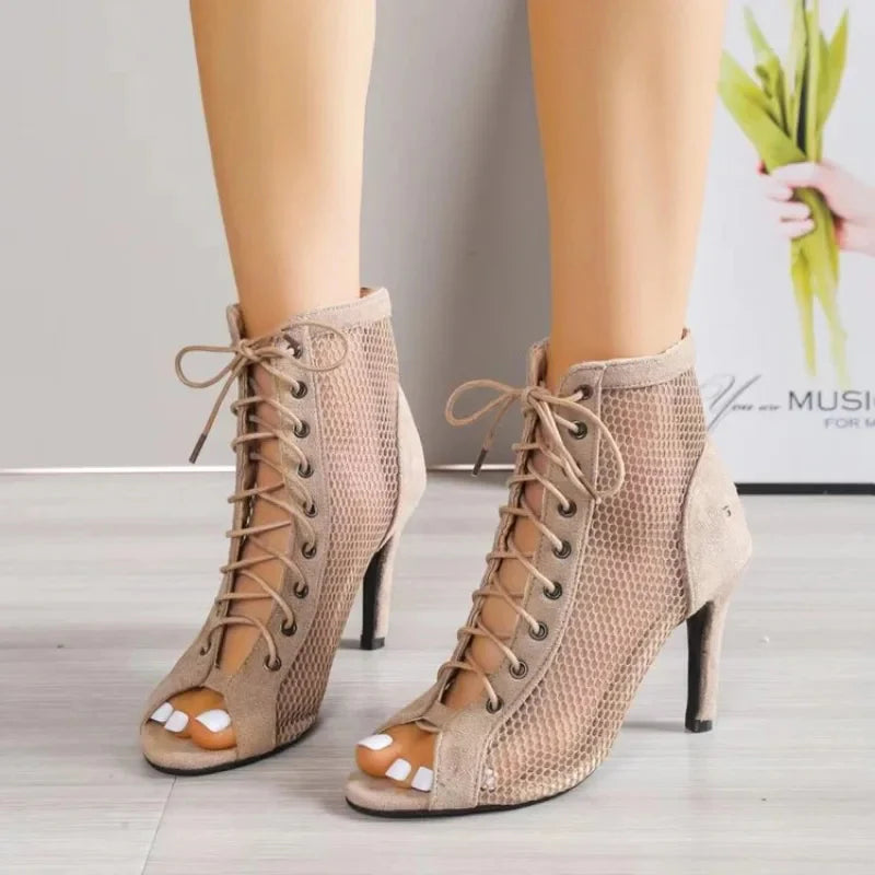 Moderne Feine Stiefeletten mit Schnürung für Damen | Ora -3