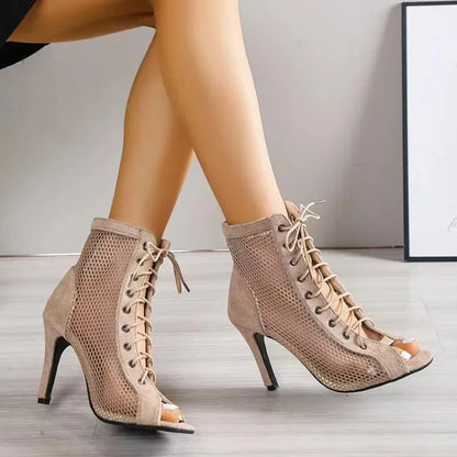 Moderne Feine Stiefeletten mit Schnürung für Damen | Ora -1