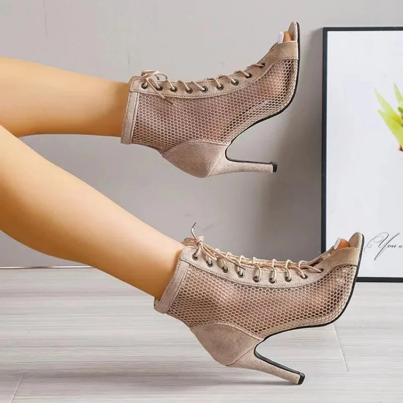 Moderne Feine Stiefeletten mit Schnürung für Damen | Ora -2
