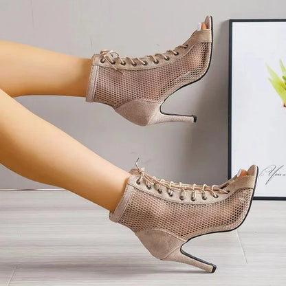 Moderne Feine Stiefeletten mit Schnürung für Damen | Ora -2