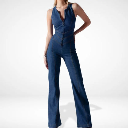 Bequemer Raffinierter Jumpsuit mit taillierter Passform für Damen | Emmett -3