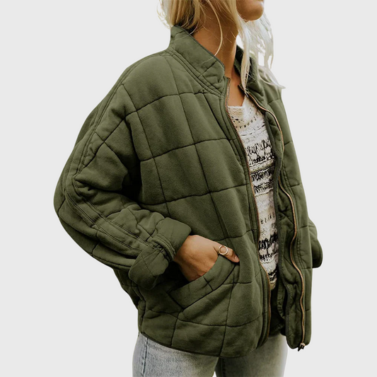 Bequeme Premium Steppjacke mit lockerer Passform für Damen | Elegante -1