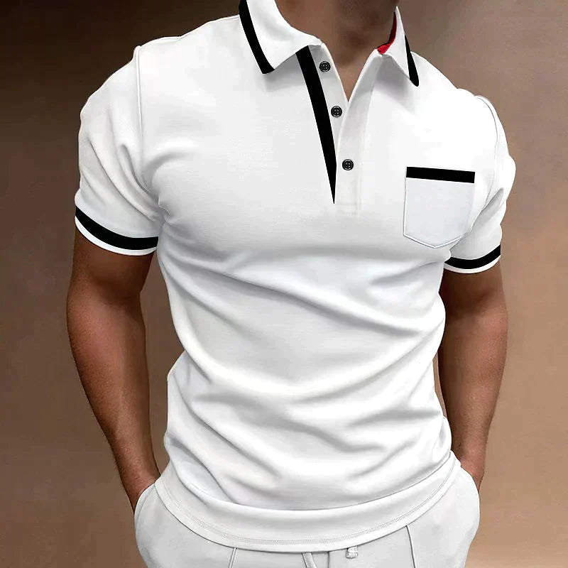 Bequemes Premium Polo Shirt mit figurbetonter Passform für Herren | Endymion -3